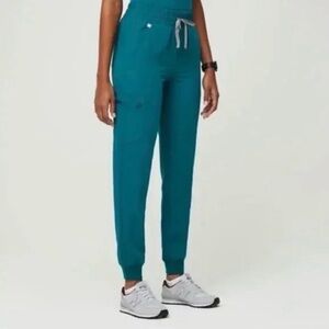 Figs Teal Zamora Scrub Pants Small Tall